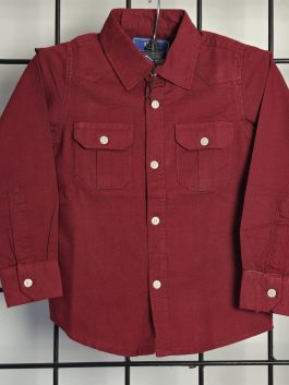 02-03 Years Kids Long Sleeve Double Pocket Double Flex Shirt