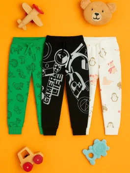 All Over Printed Knit Trousers Combo 4